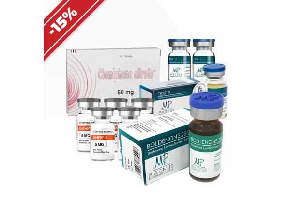 Foto 1 - Massekurs: Erfahren [II]. GHRP-2 oder GHRP-6 + Testosteronenanthat + Boldenon + Testosteronpropionat