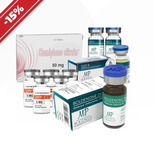 Massekurs: Erfahren [II]. GHRP-2 oder GHRP-6 + Testosteronenanthat + Boldenon + Testosteronpropionat