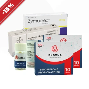 Kraftkurs: Anfänger. Testosteronpropionat + Oxandrolon + Mesterolon
