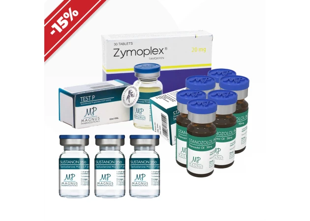 Foto 1 - Kraftkurs: erfahren. Testosteronmix + Stanozolol (Suspension) + Testosteronpropionat