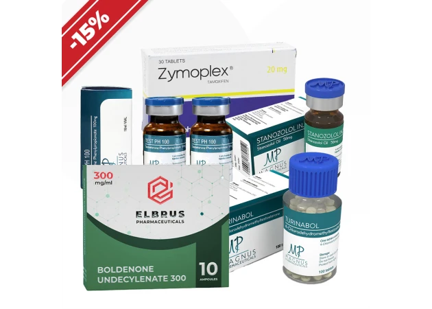 Foto 1 - Kraftkurs: erfahren [II]. Boldenon + Testosteronphenylpropionat + Stanozolol (Suspension) + Turinabol