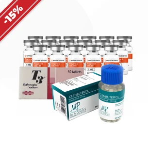 Trocknungskurs. Geptide + Cytomel + Clenbuterol